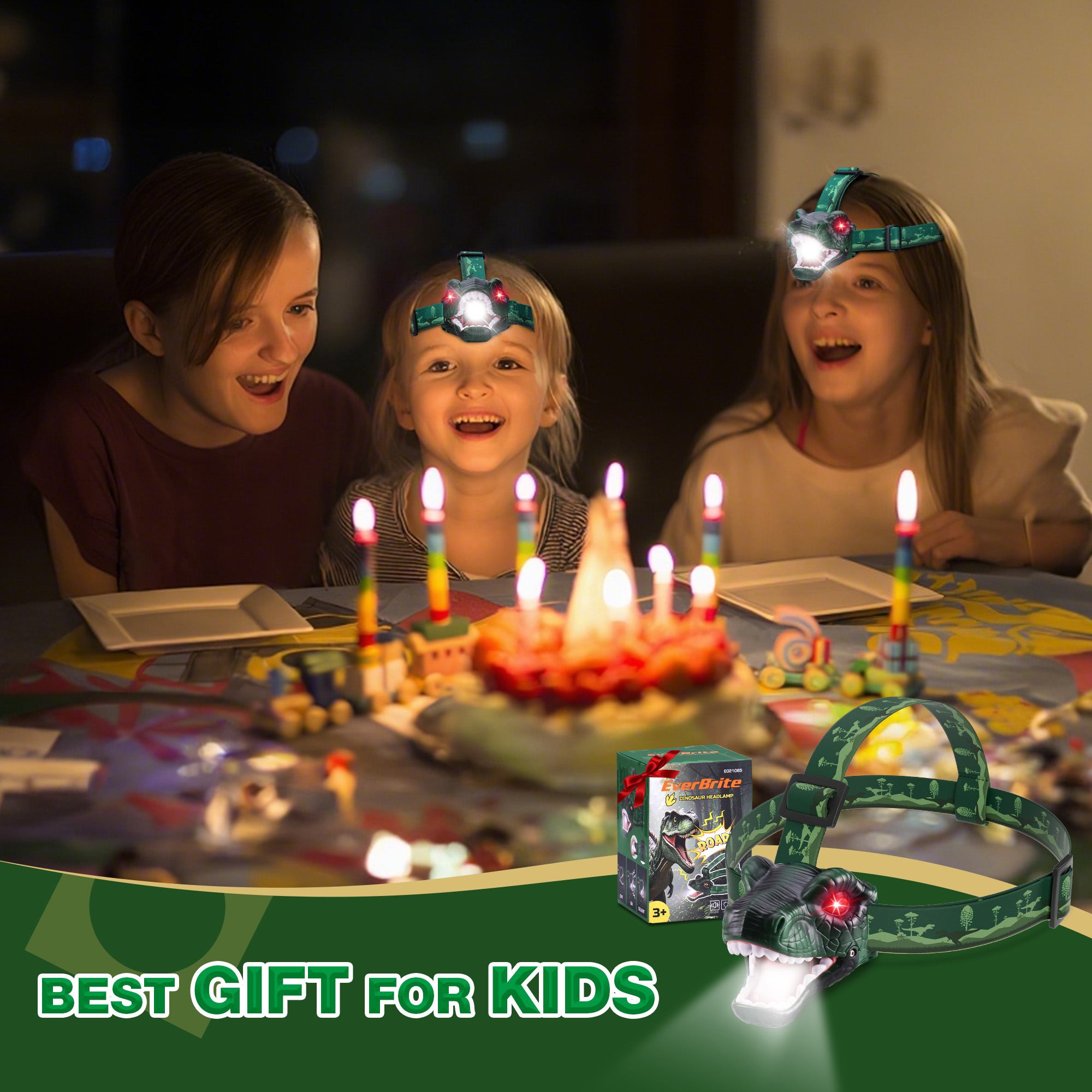 3AAA DINOSAUR HEADLAMP