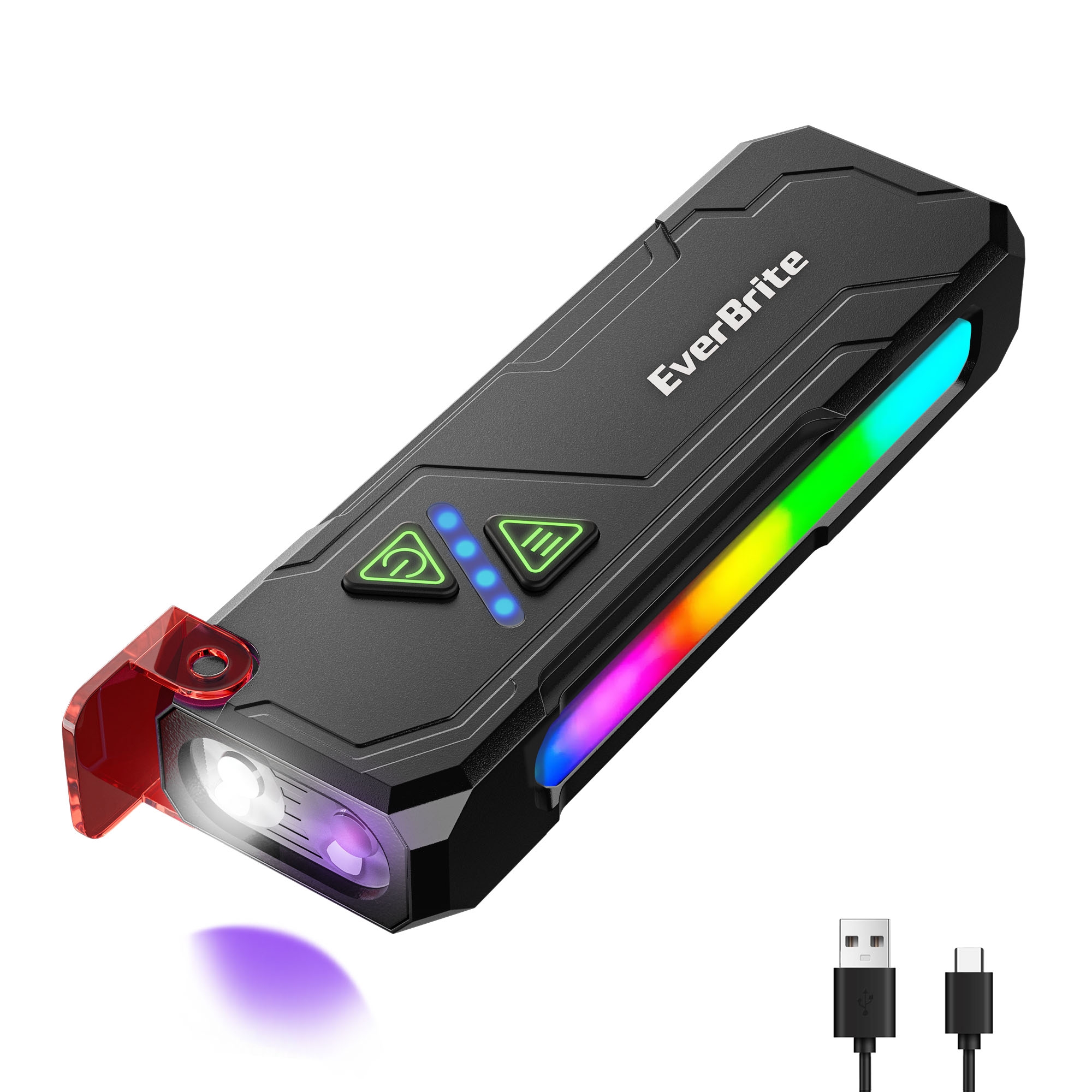 Rechargeable Multi-Function Flat Flashlight